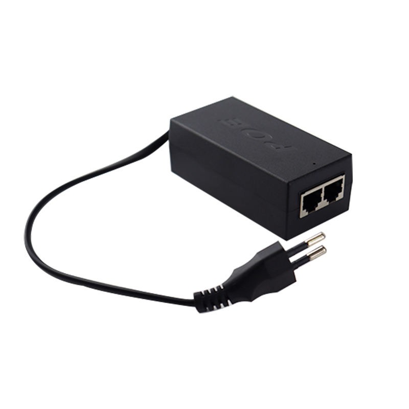 48V 24V Gigabit PoE Power Adapter PoE Injector Power Over Ethernet 1000Mbps Poe Power Supply with Plug
