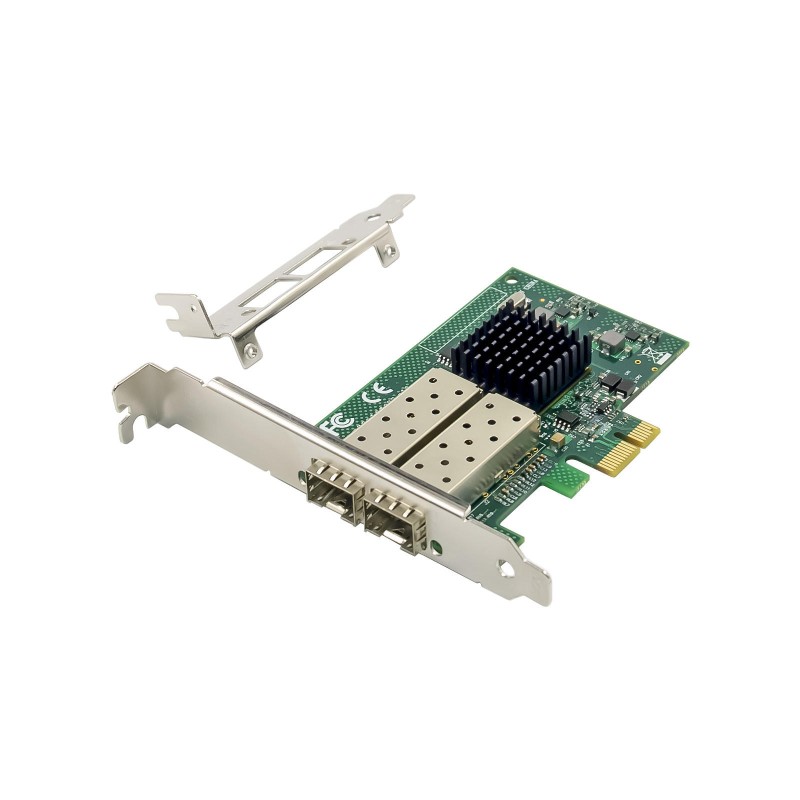 SUNWEIT ST7257 Dual-Port 1G SFP Ethernet PCI Express X1 Gigabit Adapter Card JL82576EB Chipset